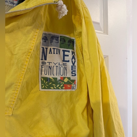 Women's Yellow Raincoat with Hood - Picture 2 of 8